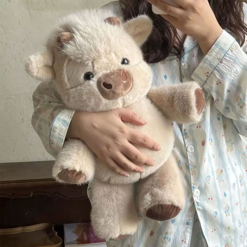 Gấu Bông Bò Sữa Chạy 45cm – Lông Mềm Mịn, đáng Yêu, Làm Quà Tặng Cho Bé Trai Và Bé Gái, Trang Trí Phòng Vui Nhộn