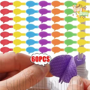 Nhãn Nylon tự dính - Tab cáp bong bóng phát biểu - Móc & Thẻ vòng có thể ghi được - Bút đánh dấu dây buộc thiết bị - Nhãn nhận dạng cây đầy màu sắc / Giao hàng miễn phí