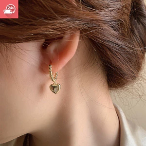 Bông tai nữ đa năng khí chất Retro vàng 925 tình yêu ngôi sao tình yêu cá tính