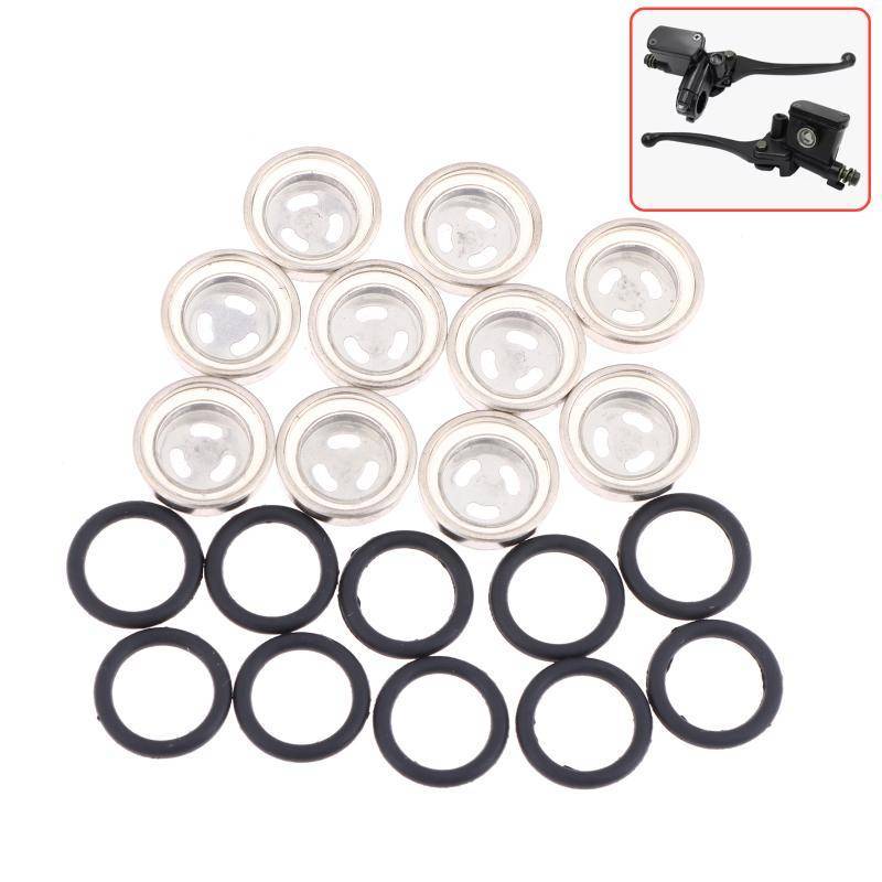 JINHF Phanh Master Xi Lanh Kính Quan Sát 10 Chiếc Đa Năng Xe Máy Chứa Dầu Cửa Sổ Bộ Thay Thế Cho Xe Máy Sửa Chữa HOT