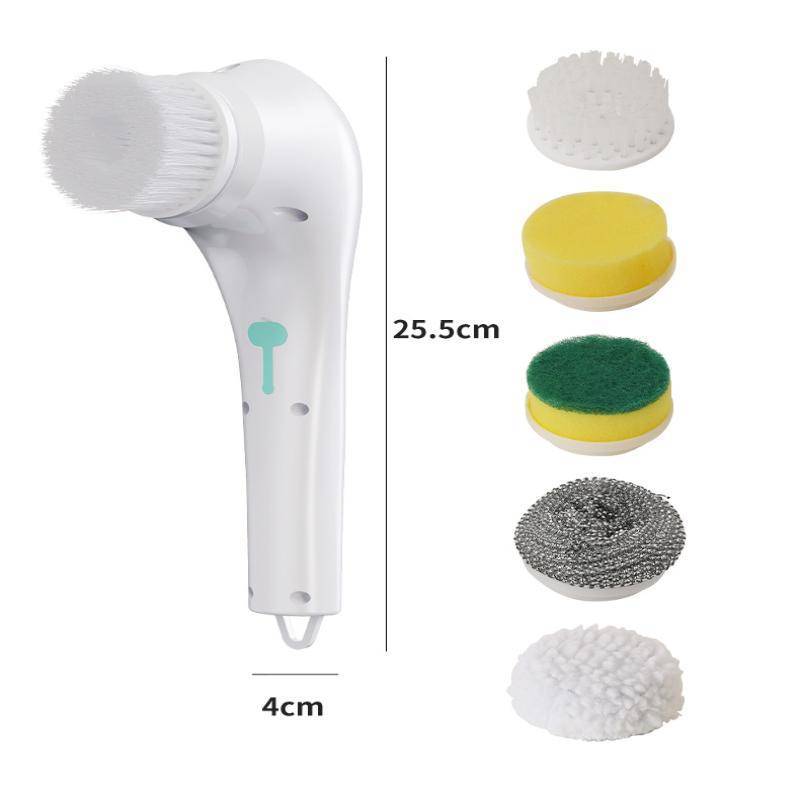 PNPIA- 1 Bộ Bàn Chải Vệ Sinh Điện Đa Năng Có Thể Điều Chỉnh Dụng Cụ Cầm Tay Cho Thiết Bị Nhà Bếp Chà