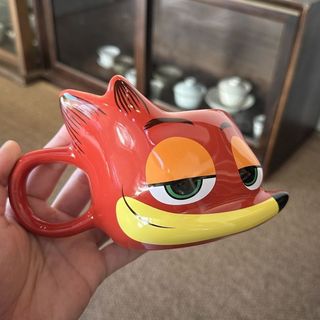 Nick Fox Hình Ba Chiều Cốc Gốm Hoạt Hình Ngoại Vi Sáng Tạo Cá Tính Vẽ Tay Cốc Cà Phê