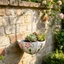 Exhila Độc Đáo Hình Dạng Ô Giỏ Treo Độ Bền Treo Tường Planter Trang Trại