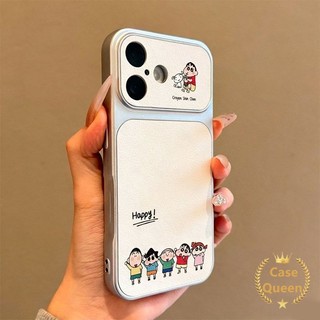Ốp Lưng Cho IPhone 11 16 17 15 13 12 14 Pro Max 17 Air 14 Plus Hoạt Hình Dễ Thương Crayon Shin-chan Gia Đình Miếng Dán Tức Thì