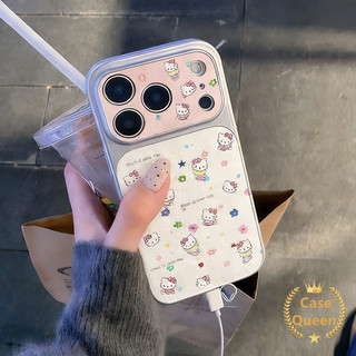 Cho IPhone 15 11 16 12 17 13 14 Pro Max 17 Air 14 Plus Phim hoạt hình toàn màn hình Kitty Cat Instant Sticker Case