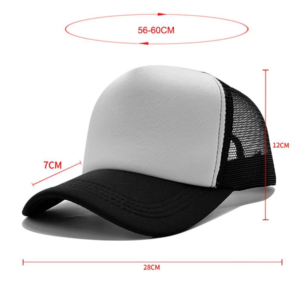Mũ Snapback TRACELIOIAN, Mũ bóng chày lưới thoáng khí, Mũ quảng cáo màu trơn có thể điều chỉnh thông thường