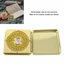 NICOLOO La Bàn, Vuông Flip Cover Luo Jing Nhạc Cụ, Trang Trí Thủ Công Hợp Kim Vàng Di Động Phong Thủy La Bàn Trang Trí Nhà Cửa