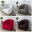 Luckyew Đơn Sofa Câu Lạc Bộ Sofa Có Cho Phòng Khách Co Giãn Thư Giãn Ghế Bảo Vệ Bao Màu Trơn Spandex Cho Gia Đình Khách Sạn TQ