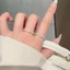 Huayang Sweet Girl ins Vòng Tròn Trơn Dầu Nhỏ Giọt Vòng Tròn, Nhẹ Nhàng Phù Hợp Mềm Mại Dễ Thương Nhẫn Tính Khí Cho Bé Gái