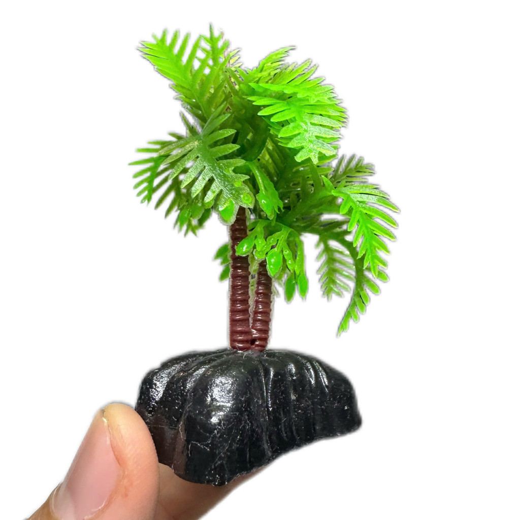 Bụi Dừa Nhân Tạo Trang Trí Bể Cá, Tiểu Cảnh (Cao 7cm)
