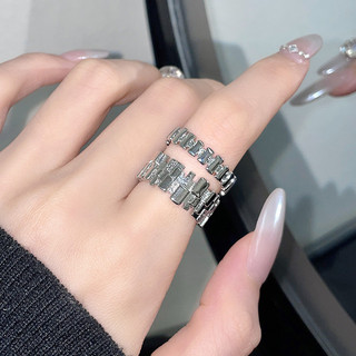 [Khuyến nghị của cửa hàng] Thiết kế phong cách mát mẻ Nhẫn mở nữ Thời trang Kết cấu thời trang Cao cấp Niche Index Finger Ring 5.17