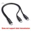 Bộ Chia Cáp USB C Loại C 1 Đến 2 Dây Cáp Nối Dài Cho Điện Thoại PC Máy Tính Bảng 15W 3A Bộ Chuyển Đổi Nguồn Dây Sạc Bộ Chuyển Đổi Dây mới