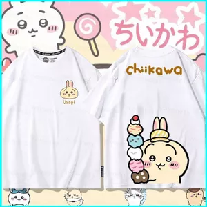 SY3 Chiikawa Usagi Cosplay vải mùa hè Áo thun ngắn tay Anime YS3
