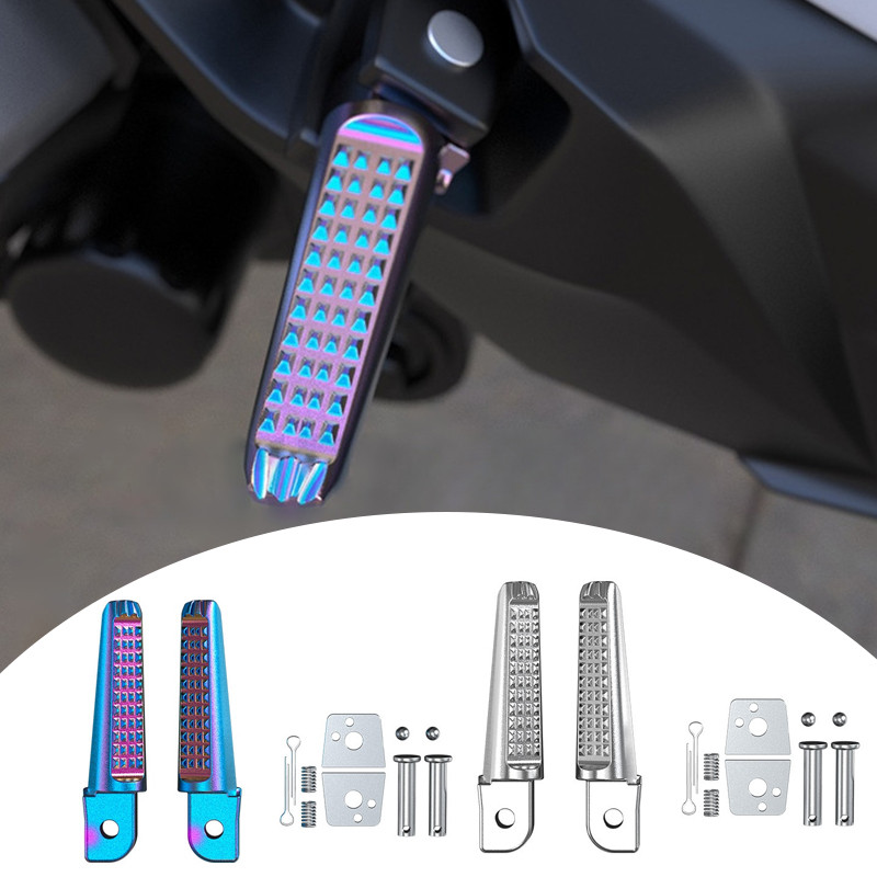 SEAMETAL Gác Chân Sau Hợp Kim Nhôm Xe Máy Chống Gỉ Chống Mài Mòn Cho Honda Vision Yamaha PCX Vario