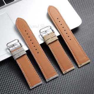 Top Grain Da Thật Chính Hãng Dây Đeo Đồng Hồ 18mm 20mm 22mm Lưới Phát Hành Nhanh Dây Đồng Hồ Thông Minh Handmade Khâu Da Bắp Chân Vòng Tay Dành Cho Nam Nữ