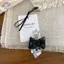 HFTOY Thời Trang Đa Năng Nơ Trái Tim Dây Đeo Điện Thoại Dây Đeo Cổ Tay DIY Handmade Nơ Móc Khóa Bapa Phụ Kiện Trang Trí Quà Tặng ~