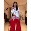 Mỹ Retro In Hình Ngôi Sao Đeo Ngang Tay Ngắn Cotton Nguyên Chất Dopamine Lười Phong Cách Trắng Top 5.19