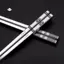 Maybest 316 Thép Không Gỉ Chopsti Khắc Laser Trung Quốc Chopstis Chống Trượt Hộ Gia Đình Kim Loại Có Thể Tái Sử Dụng Chopsti Bộ Đồ Ăn Nhà Bếp {VN}