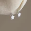 Bông tai nữ zircon kẻ sọc siêu nhỏ màu bạc khí chất cổ điển được cá nhân hóa và đa năng