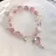 PNPIA- Nữ Thời Trang Bé Gái Vòng Tay Tím Hàn Quốc Lông Bướm Handmade sel Trang Sức Cho Bạn Bè Tập Hợp Hiện Tại