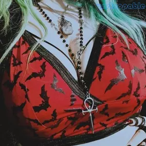 Unstop * Vintage Cho Ma Cà Rồng Ankh Mân Côi Mặt Dây Chuyền Vòng Cổ Nữ Phong Cách Punk Quyến Rũ Cho