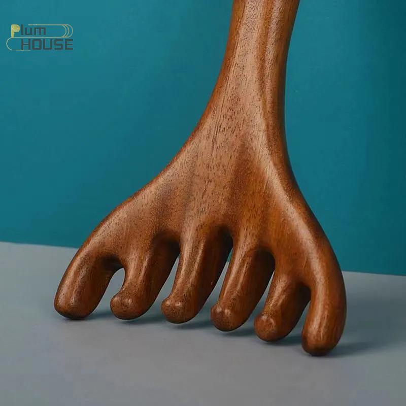 PlumHOUSE 1 Cái Nhựa Năm Móng Da Đầu Máy Mát Xa Gua Sha Dụng Cụ Xước Lưng VN
