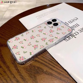 Dành Cho Realme 15 15T 15X C85 GT8 Pro Realme15 RealmeC85 Ốp Điện Thoại Hoa Tulip Hồng Dễ Thương Lá Xanh Đơn Giản Thanh Lịch Trong Suốt Vỏ Mềm