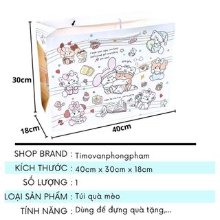 Túi Quà Sinh Nhật Đáng Yêu Đựng Đồ Cute Tặng Bạn Gái Người Thân Timo GQ14