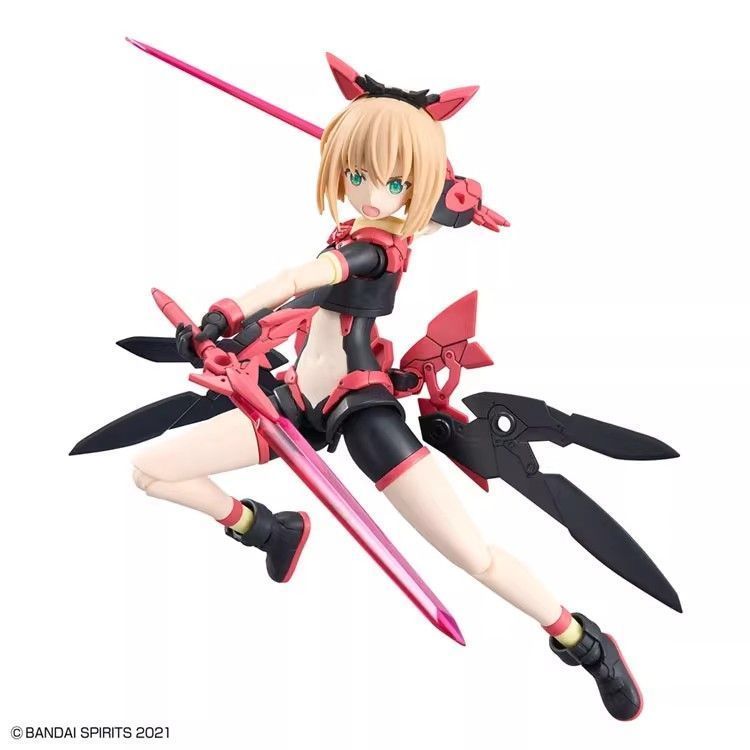 Hàng sẵn có Miễn phí vận chuyển Bandai 30MS Tiasha Dahlia Hoa Dress Up Color Matching B Machine Girl Movable Assembly Model