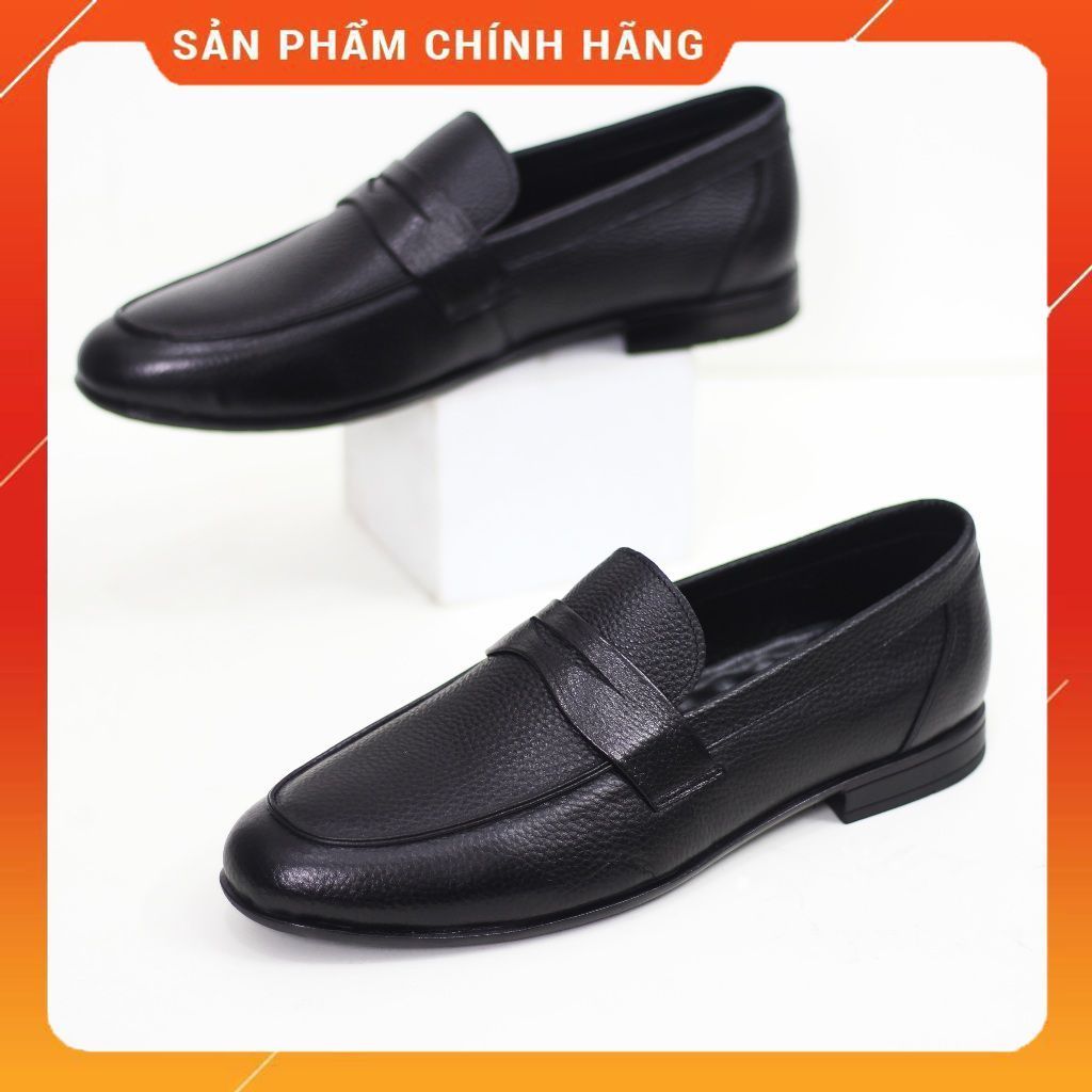 Sen 200. Giày lười công sở da bò cao cấp. Đế thấp 2cm