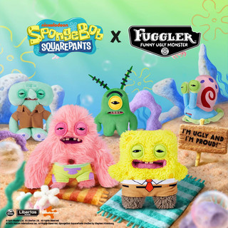 Fuggler SpongeBob SquarePants Hoạt Hình Sang Trọng Răng Quái Vật Xấu Xí Dễ Thương Móc Khóa