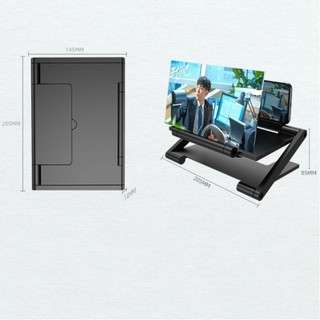 Kính lúp điện thoại di động OUSXA, Bộ khuếch đại màn hình điện thoại di động gấp HD, Màn hình phóng to Máy chiếu HD đa chức năng