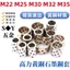 Chất liệu đồng thau có độ bền cao Ống lót chịu lực chống mài mòn Đường kính bên trong tự bôi trơn không dầu