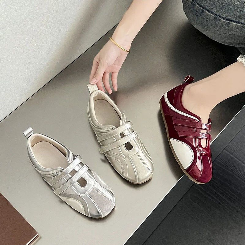 【✨Spot】Giày thể thao nữ Velcro Kiểu Hàn Tối giản Đế êm Thoáng khí Hàng ngày Đi làm Không mỏi chân