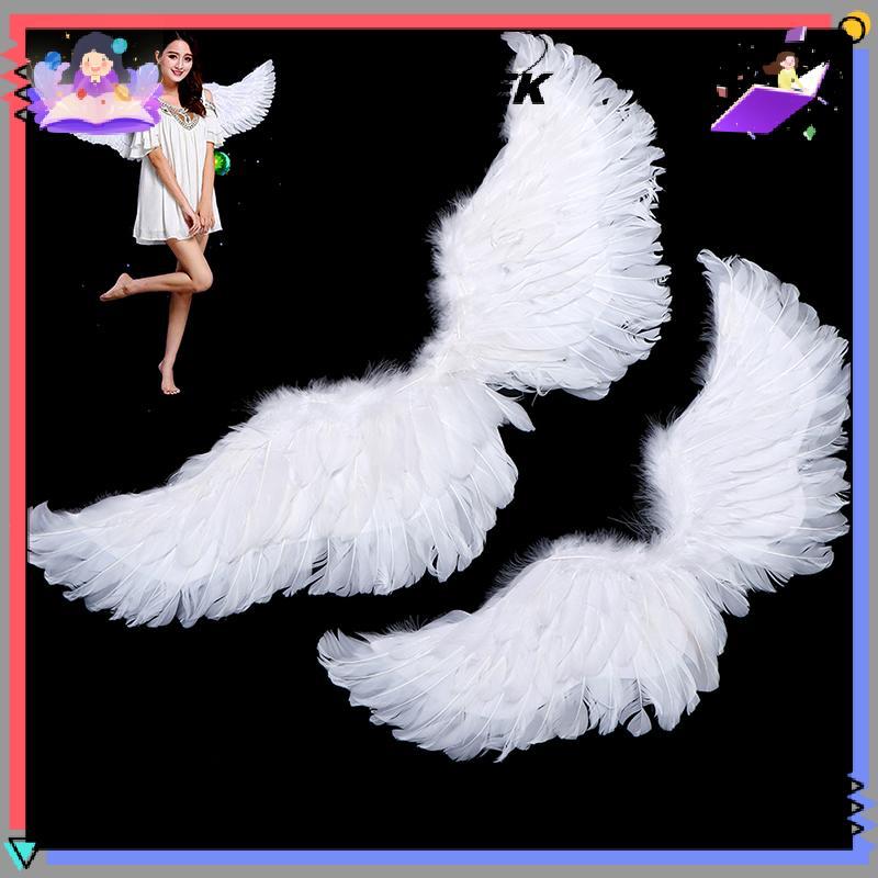 CANAMEK Nuốt Hình Thiên Thần Trắng Có Dây Đeo Đàn Hồi Cho Trẻ Em Tiệc Cosplay Halloween Trang Trí Sinh Nhật CSF