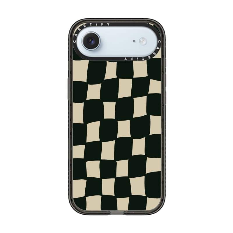 CASECASE X Vỏ Lưới Xoắn Cạnh Đen Trong Suốt Cứng Hút Từ Tính Tác Động Dành Cho Apple IPhone 12 13 14 15 16 17 Pro Max Air Plus Có Hộp