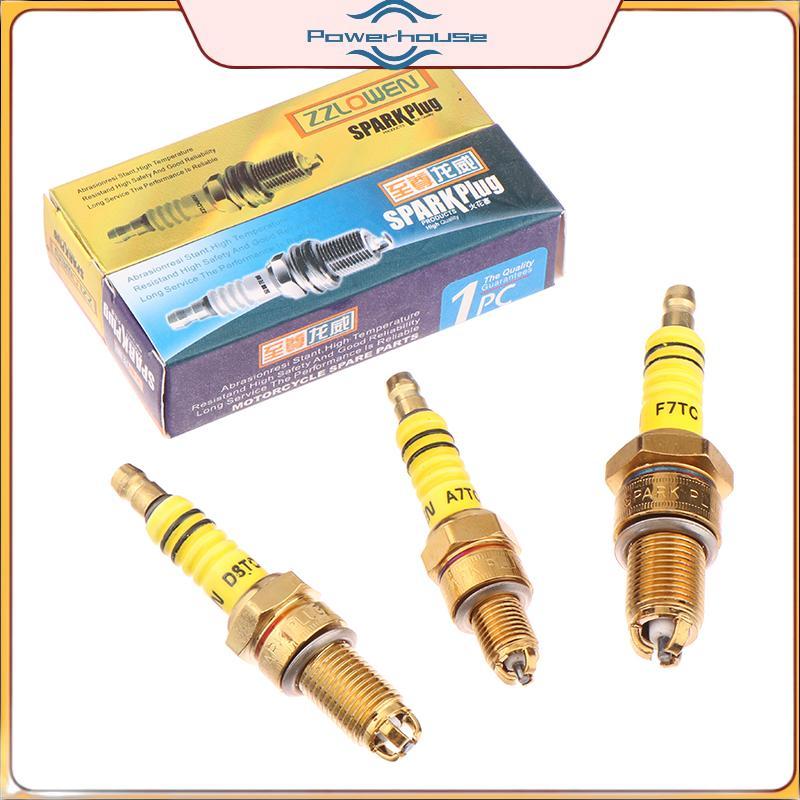 ĐIỆN 1 Cái Bugi 3 Điện Cực Ba A7TC D8TC Cho GY6 CG 50 70 110 125 150CC Xe Máy Atv Xe Tay Ga Bụi Bẩn Xe Đạp Go Kart.