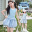Áo Vest mỏng bé gái mùa hè phong cách mới Áo không tay khâu trẻ em