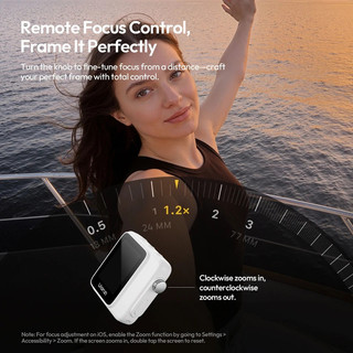 Ulanzı VM02 Màn hình Selfie Phản chiếu từ tính cho iPhone 17 16 PRO Điện thoại thông minh Android Vlog với điều khiển từ xa không dây