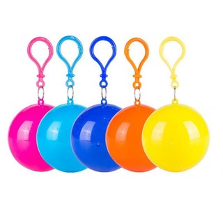 áo mưa dùng một lần gọn nhẹ móc treo hình cầu người lớn trẻ em đi bè chống nước trong suốt dày thân thiện môi trường có mũ dáng dài du lịch thiết yếu dùng khẩn cấp ngoài trời leo núi câu cá poncho