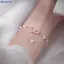 Bluelover Thời Trang Nữ Nơ Ngọc Trai Quyến Rũ Vòng Tay Pha Lê Chất Lượng Cao Mỏng Dây Chuyền Vòng Tay Trang Sức Thời Trang Hello Cô Gái Quà Tặng Mới