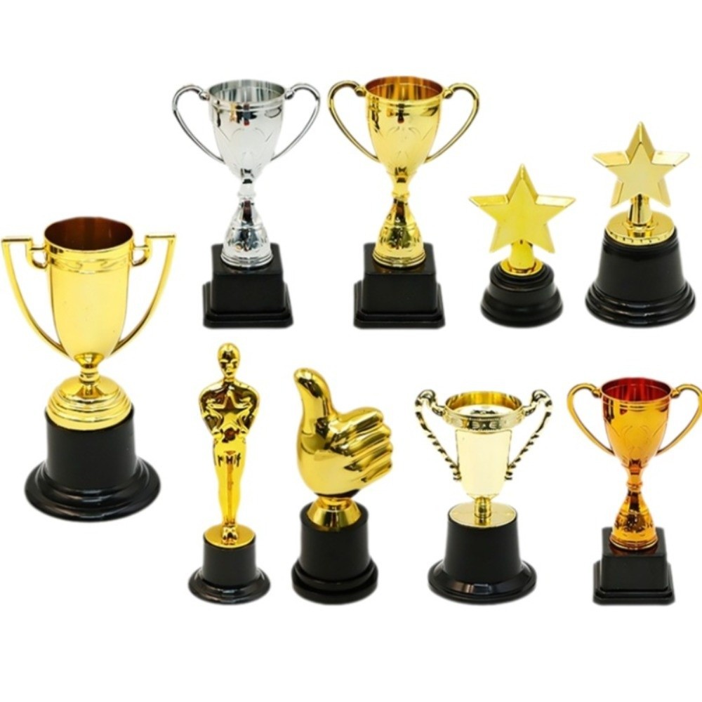 Cúp Mini AWNGD, Cúp Chất Liệu Nhựa Mẫu Cúp Nhựa, Cung Cấp Phần Thưởng Học Tập Đa Phong Cách Kích Thước Nhỏ Pentagram Star Cup Thi Đấu Trường Học