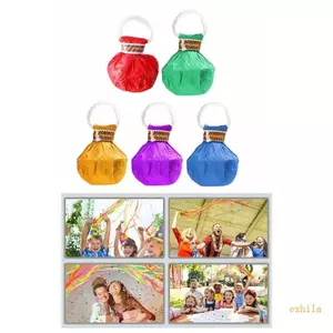 Exhila 10 Chiếc Tay Ném Streamers Nhiều Màu Sắc Confettis Popper Thích Hợp Cho Tiệc Sinh Nhật