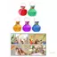 Exhila 10 Chiếc Tay Ném Streamers Nhiều Màu Sắc Confettis Popper Thích Hợp Cho Tiệc Sinh Nhật