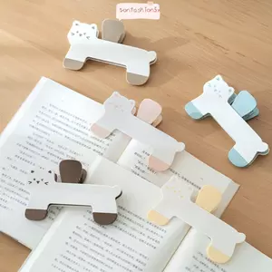 ITRUMPET Kẹp Sách Cố Định, Hỗ Trợ Đọc Sách Chống Trượt Hỗ Trợ Đọc Sách Kẹp, Di Động Mèo Dễ Thương Bền Dày Đánh Dấu Trang Văn Phòng