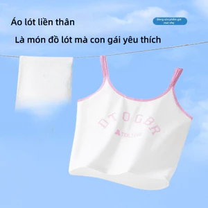 Áo ngực trẻ em Cotton nguyên chất, thiết kế liền mạch, chống chói Full Cup, Thích hợp cho bé gái 9-13 tuổi.