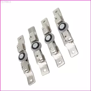 VIC 4 Uốn Cong Kim Loại Mang Ròng Rọc Khối Kim Loại Cửa Trượt Phần Cứng Tủ Sách Phụ Kiện Cho Hoạt Động Mịn Mượt