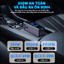 Màn hình lớn Bộ biến tần ô tô 300W Chuyển 12V /220V LCD cảm ứng 1 chạm 6 cổng sạc nhanh