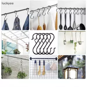 Luckyew 10 Chiếc Móc Treo Bằng Bule An Toàn, Móc Tủ Quần Áo Hình Chữ S Kim Loại Hạng Nặng TQ
