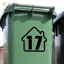 JCSYFAC Thùng Rác Thùng Rác Số Stier Tự Dính Wheelie Bin Stiers Nhà Để Xe Đề Can DIY Kết Hợp Miễn Phí Chống Thời Tiết Mới